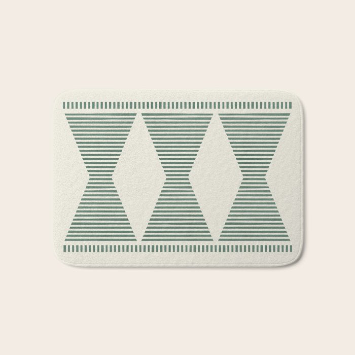 Southwestern Boho - Sage Green Bath Mat Gallery Image 1