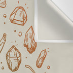 Triceratops Rocks! | Leaf Green & Pumpkin Spice Ombré Wall Tapestry Gallery Image 3