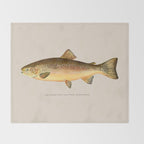 The Rainbow Trout Throw Blanket Gallery Image 2