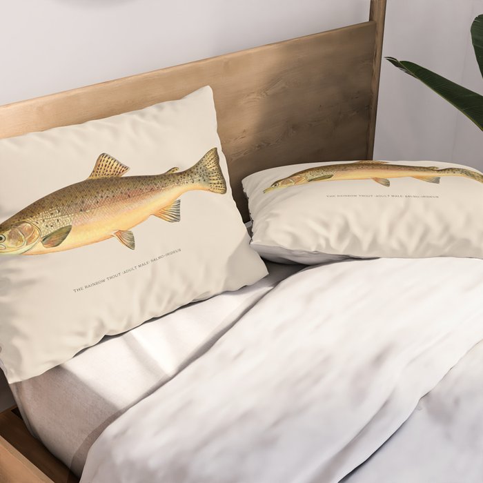 The Rainbow Trout Pillow Sham Gallery Image 2