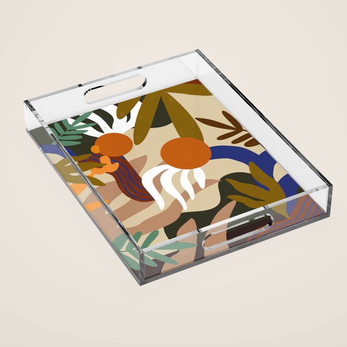 Autumnal Foliage Acrylic Tray Gallery Image 1