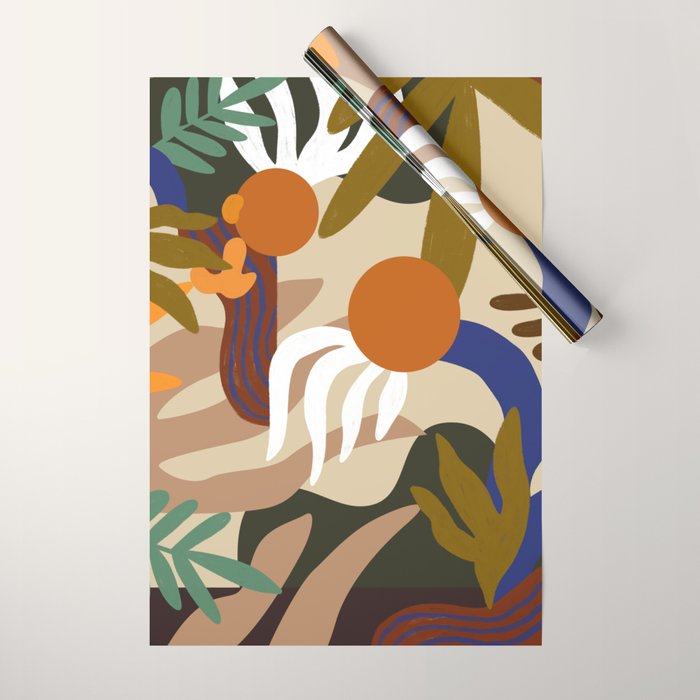 Autumnal Foliage Wrapping Paper Gallery Image 1