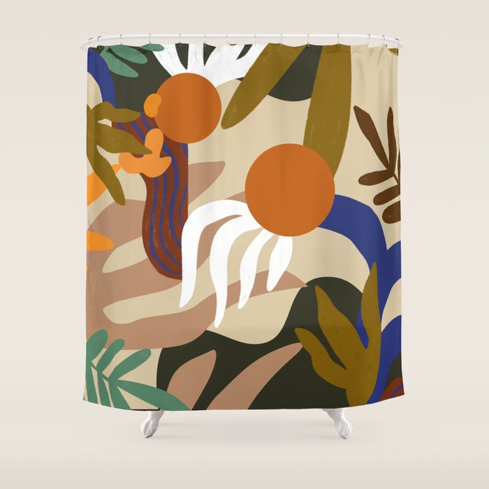Autumnal Foliage Shower Curtain Gallery Image 1