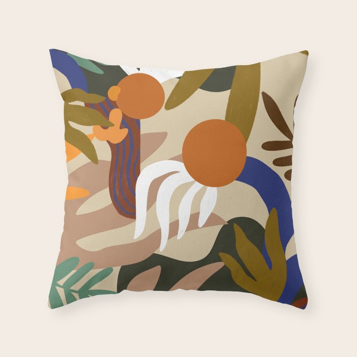 Autumnal Foliage Throw Pillow Gallery Image 6