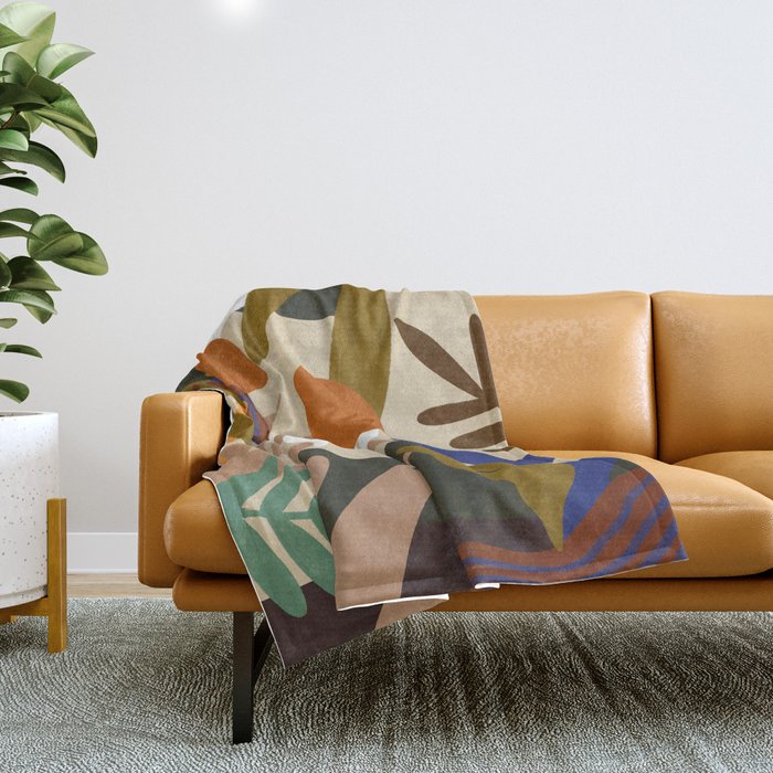 Autumnal Foliage Throw Blanket Gallery Image 1