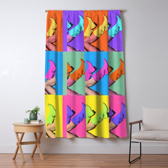 These Boots - Pop Art 1 Window Curtain Gallery Image 5