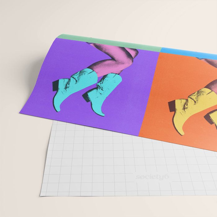 These Boots - Pop Art 1 Wrapping Paper Gallery Image 2