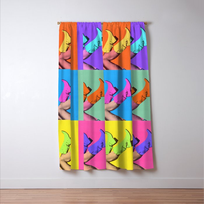 These Boots - Pop Art 1 Window Curtain Gallery Image 3