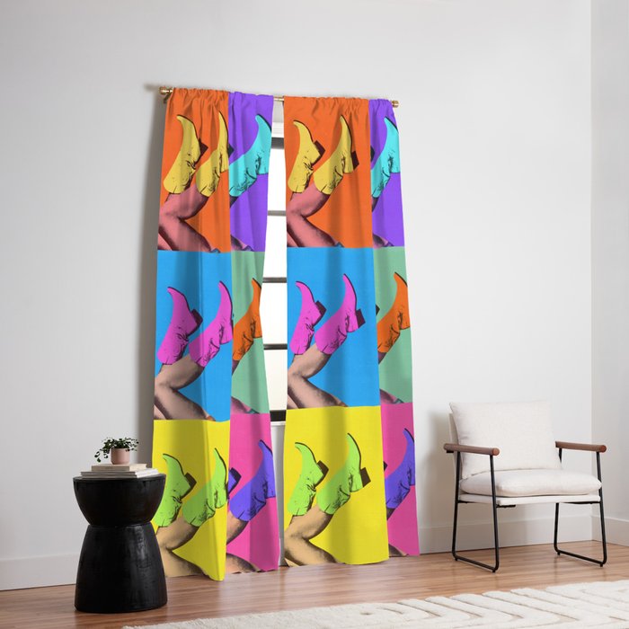 These Boots - Pop Art 1 Window Curtain Gallery Image 2