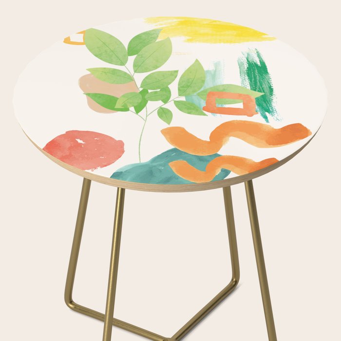 Modern Abstract Watercolour Art VI Side Table Gallery Image 2