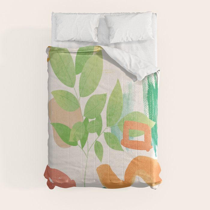 Modern Abstract Watercolour Art VI Comforter Gallery Image 3