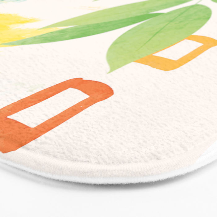 Modern Abstract Watercolour Art VI Bath Mat Gallery Image 3