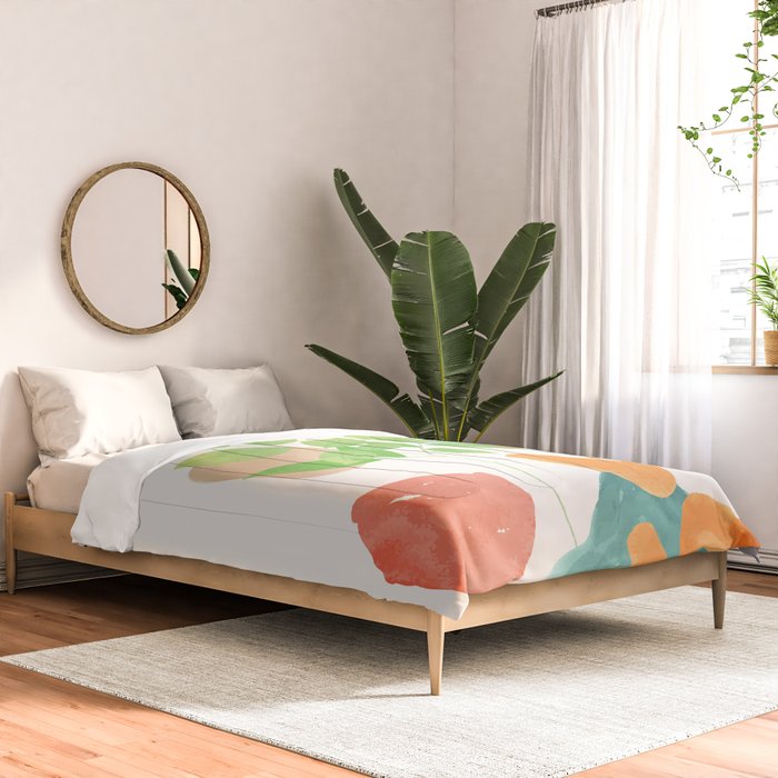 Modern Abstract Watercolour Art VI Comforter Gallery Image 2