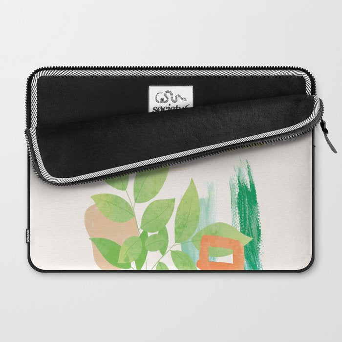 Modern Abstract Watercolour Art VI Laptop Sleeve Gallery Image 2