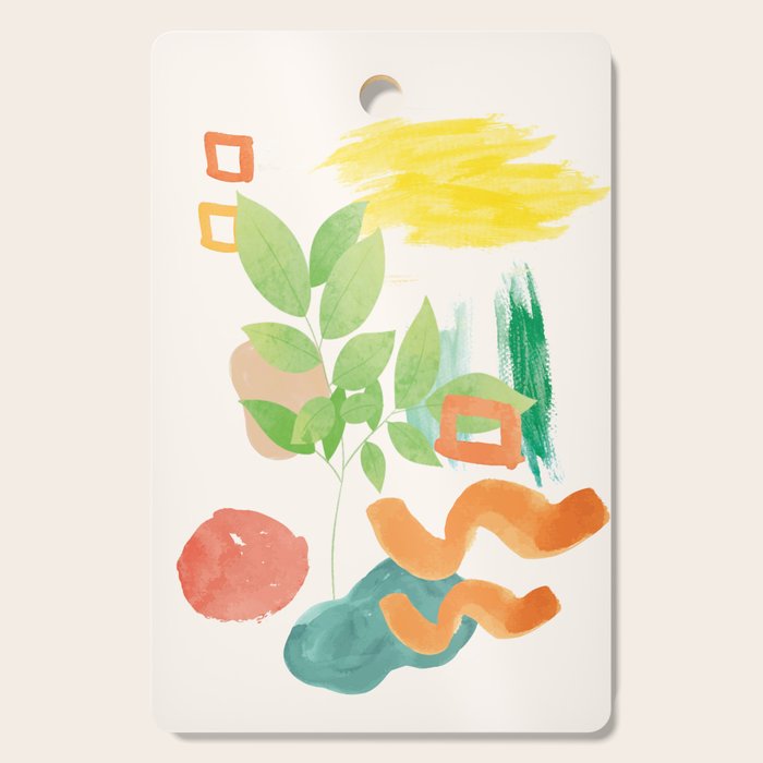 Modern Abstract Watercolour Art VI Cutting Board Gallery Image 1