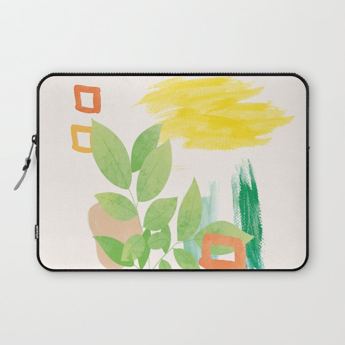 Modern Abstract Watercolour Art VI Laptop Sleeve Gallery Image 1
