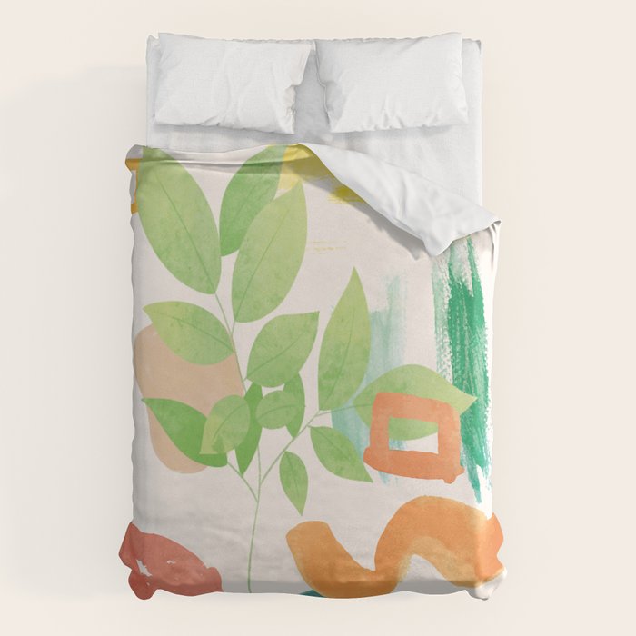 Modern Abstract Watercolour Art VI Duvet Cover Gallery Image 1