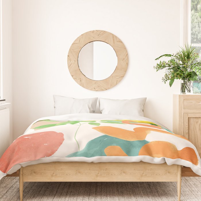 Modern Abstract Watercolour Art VI Duvet Cover Gallery Image 3