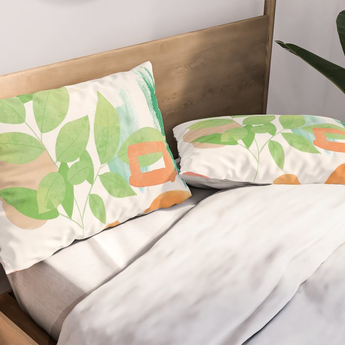 Modern Abstract Watercolour Art VI Pillow Sham Gallery Image 2