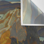 Canadian Landscape Oil Painting Franklin Carmichael Art Nouveau Post-Impressionism Grace Lake 1931 Wall Tapestry Gallery Image 3