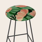 Coral Poppies on Green Stool Gallery Image 2