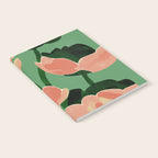 Coral Poppies on Green Notebook Gallery Image 2