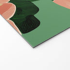 Coral Poppies on Green Welcome Mat Gallery Image 2