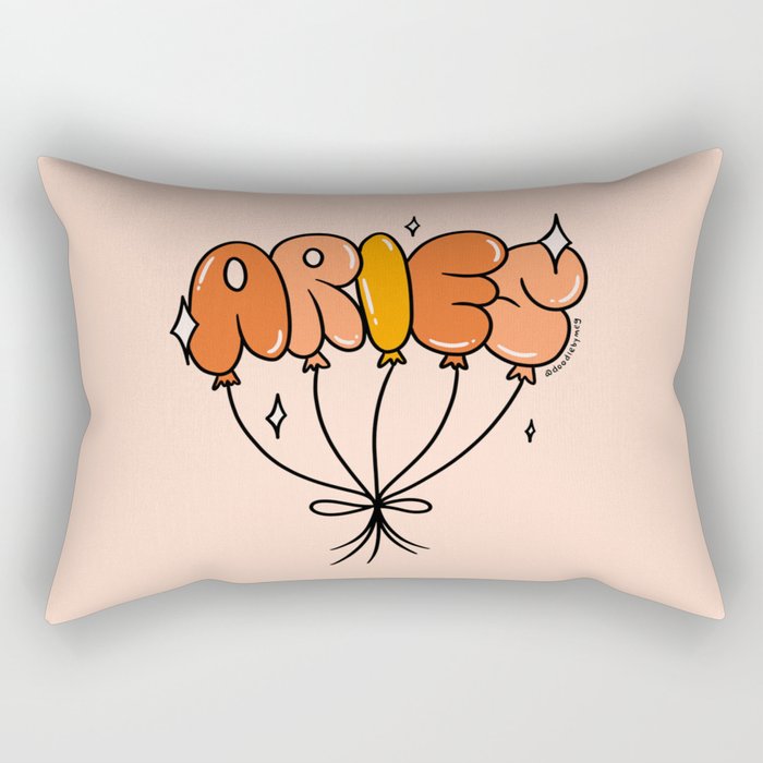 Aries Balloons Rectangular Pillow Gallery Image 2