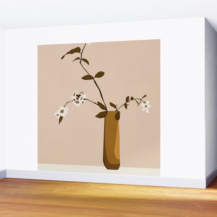 Flowers in the Vase Wall Mural Gallery Image 2