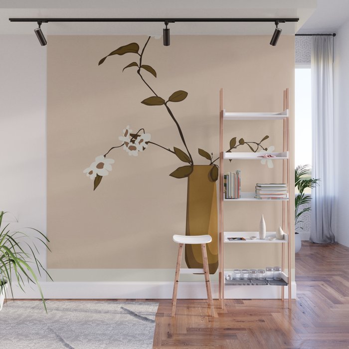 Flowers in the Vase Wall Mural Gallery Image 1