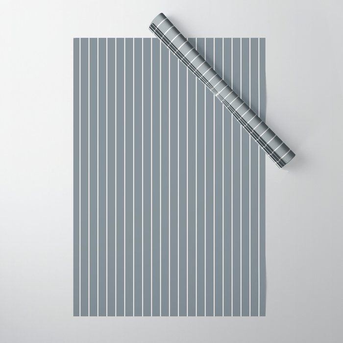 Minimal Arch XLVII Neutral Grey Blue Modern Geometric Lines Wrapping Paper Gallery Image 1