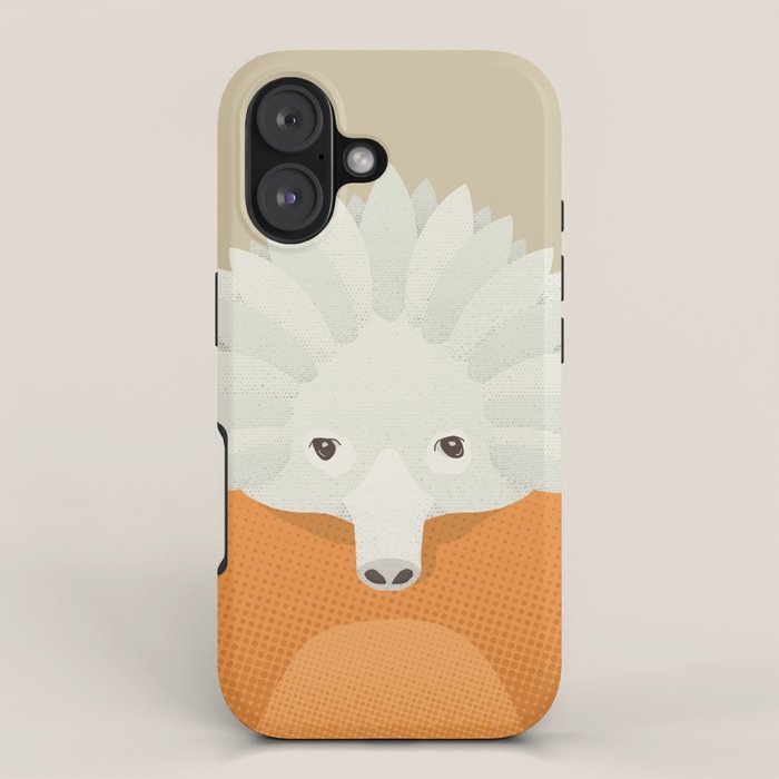 Whimsy Echidna, Animal Portrait iPhone Case Gallery Image 1