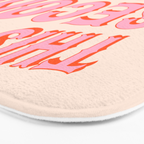 This is My Second Rodeo (pink and orange saloon-style letters) Bath Mat Gallery Image 3