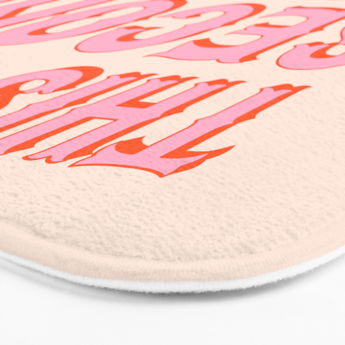 This is My Second Rodeo (pink and orange saloon-style letters) Bath Mat Gallery Image 3