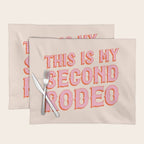 This is My Second Rodeo (pink and orange saloon-style letters) Placemat Gallery Image 1