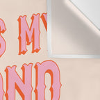 This is My Second Rodeo (pink and orange saloon-style letters) Wall Tapestry Gallery Image 3