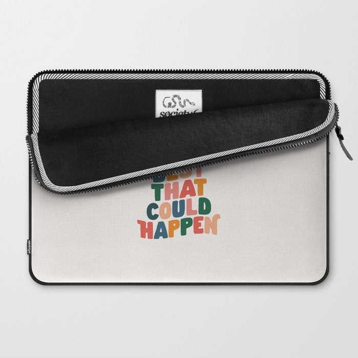 Whats The Best That Could Happen by The Motivated Type in Red Pink Green Orange and Blue Laptop Sleeve Gallery Image 2