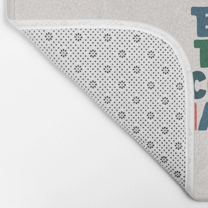 Whats The Best That Could Happen by The Motivated Type in Red Pink Green Orange and Blue Bath Mat Gallery Image 2