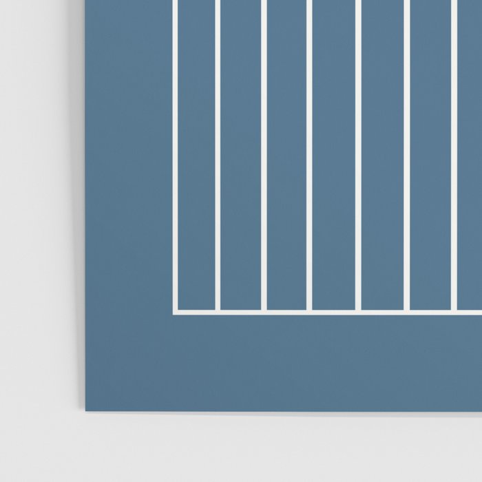 Minimal Arch XXXIV Nautical Blue Modern Geometric Lines Poster Gallery Image 3