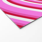 Wavy Stripes XVII - Y2K Pink and Red Welcome Mat Gallery Image 2