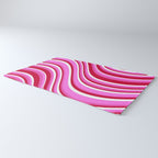 Wavy Stripes XVII - Y2K Pink and Red Rug Gallery Image 3