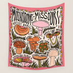 Mushrooms of Missouri Wall Tapestry Gallery Image 4