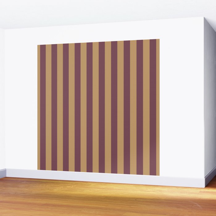 Nocturne Taffy Stripe - Cozy Heirloom Wall Mural Gallery Image 2