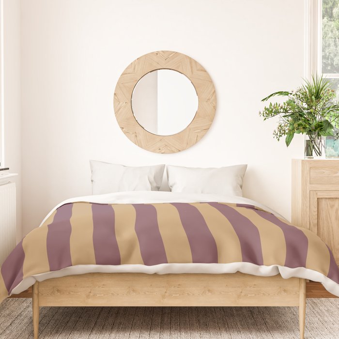 Nocturne Taffy Stripe - Cozy Heirloom Duvet Cover Gallery Image 3