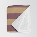 Nocturne Taffy Stripe - Cozy Heirloom Throw Blanket Gallery Image 3