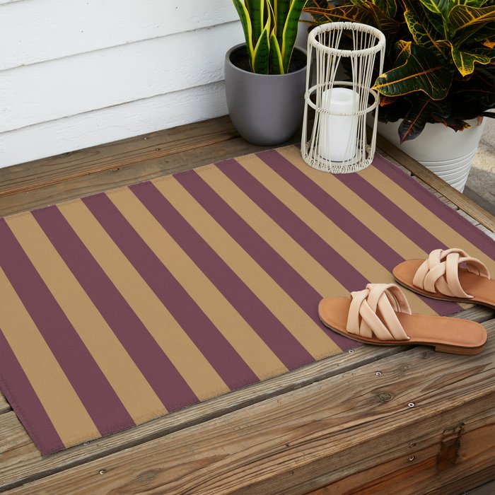 Nocturne Taffy Stripe - Cozy Heirloom Outdoor Rug Gallery Image 2