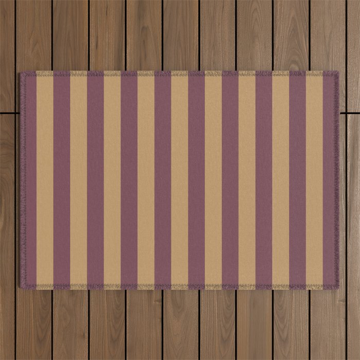 Nocturne Taffy Stripe - Cozy Heirloom Outdoor Rug Gallery Image 1