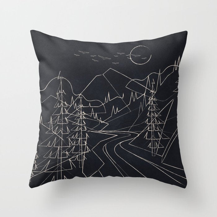 Minimalist Landscape 3 Throw Pillow Gallery Image 6