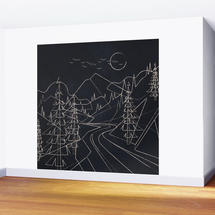 Minimalist Landscape 3 Wall Mural Gallery Image 2