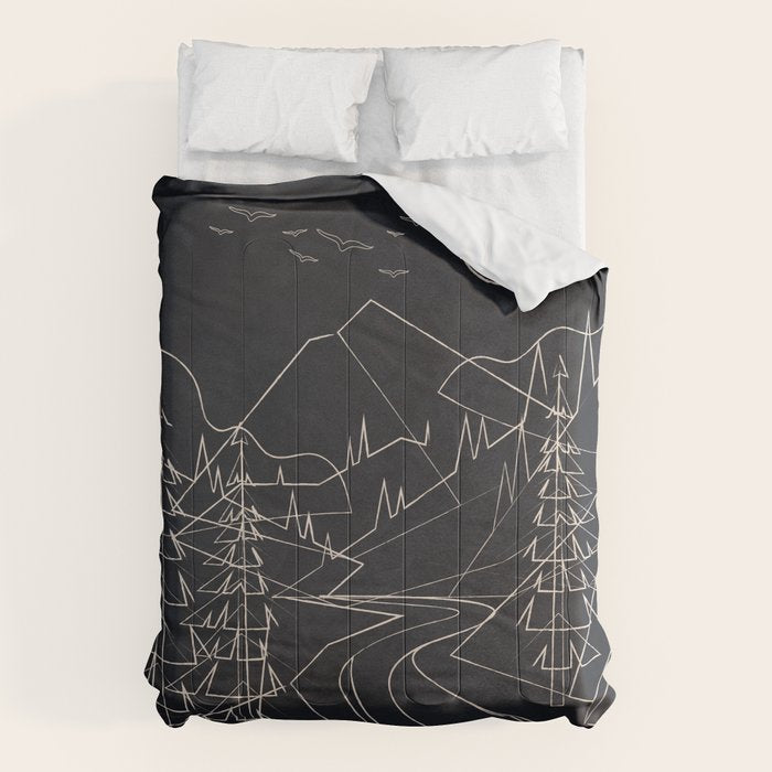 Minimalist Landscape 3 Comforter Gallery Image 6